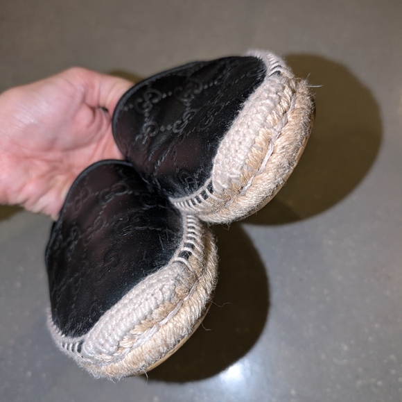 Used Gucci Black Signature Espadrilles Classic 37 7 - Picture 5 of 7